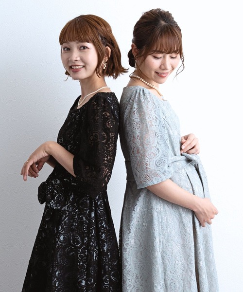 SWEET MOMMY 総レースマタニティドレス SweetMommy(授乳服&マタニティ) マタニティ 総レース クラシック