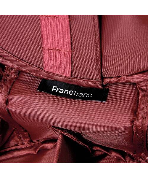 Francfranc(フランフラン)の「ベロアプリーツ バニティポーチ S ワイン 仕切り ポケット付き コスメボックス 化粧道具 収納 大容量(ポーチ・レディース・レッド・FREE)」の12枚目の写真