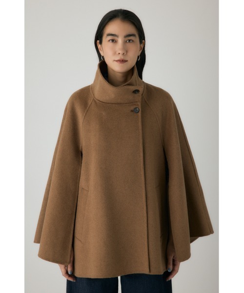 crie conforto（クリーコンフォルト）の「リバーケープコート アウター / 冬服 / ウール混（チェスターコート・レディース・キャメル/グレー・FREE）」の3枚目の写真