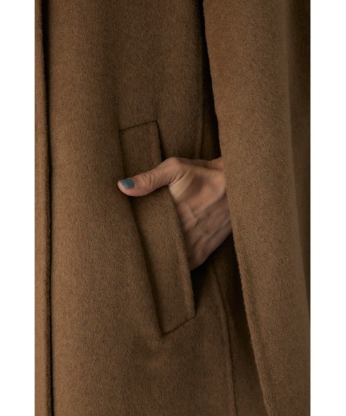 crie conforto（クリーコンフォルト）の「リバーケープコート アウター / 冬服 / ウール混（チェスターコート・レディース・キャメル/グレー・FREE）」の8枚目の写真