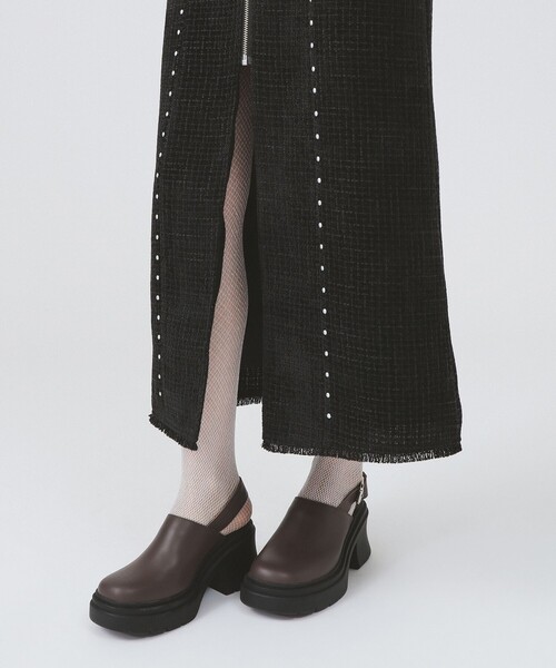 ツイード スタッズ ノースリーブ ワンピース（ワンピース）｜Ray BEAMS