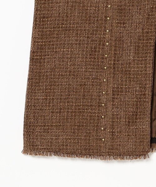 ツイード スタッズ ノースリーブ ワンピース（ワンピース）｜Ray BEAMS