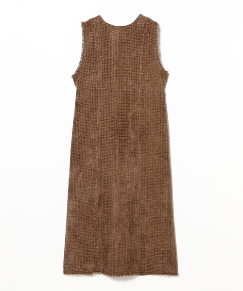 Ray BEAMS（レイビームス）の「ツイード スタッズ ノースリーブ ワンピース（ワンピース・レディース・ブラック/ダークブラウン・0/1）」の13枚目の写真