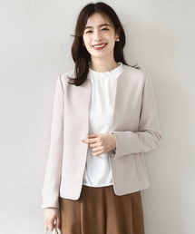 OFUON le MK（オフオンルエムケー）の「[セットアップ対応]カラーレスジャケット/洗える/WEB限定サイズあり（ノーカラージャケット）」