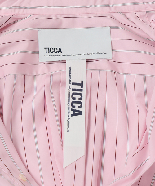 TICCA(ティッカ)の「TICCA ティッカ スクエアビッグシャツ TBEA-101(シャツ/ブラウス・レディース・ピンク・FREE)」の19枚目の写真