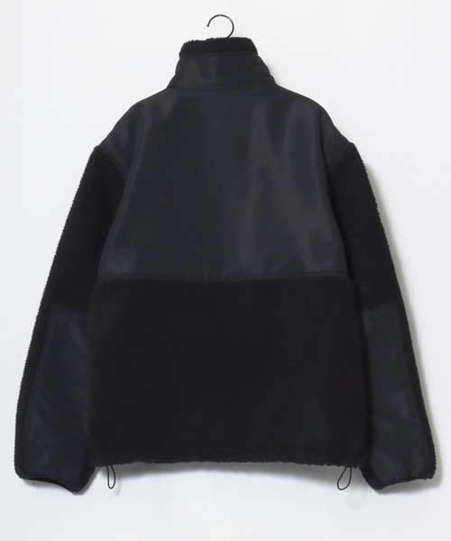 U.S. POLO ASSN.（ユーエスポロアッスン）の「U.S. POLO ASSN./ユーエスポロアッスン Boa Jacket/オーバーサイズ ボアフリースジャケット/レディース メンズ（ブルゾン・メンズ・アイボリー/ブラック・M/L/LL）」の8枚目の写真