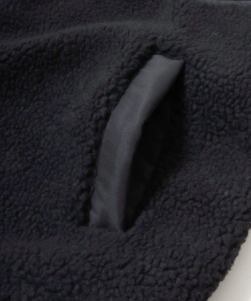U.S. POLO ASSN.（ユーエスポロアッスン）の「U.S. POLO ASSN./ユーエスポロアッスン Boa Jacket/オーバーサイズ ボアフリースジャケット/レディース メンズ（ブルゾン・メンズ・アイボリー/ブラック・M/L/LL）」の19枚目の写真