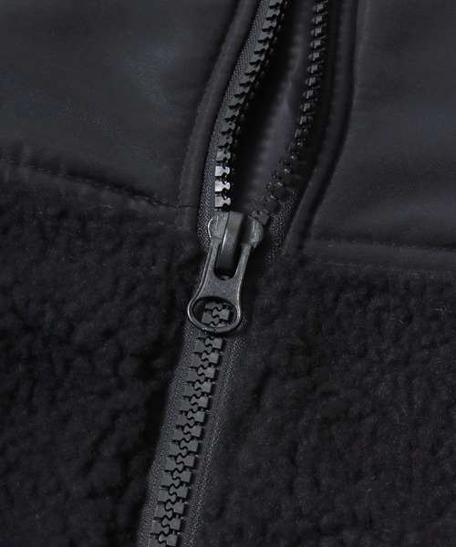 U.S. POLO ASSN.（ユーエスポロアッスン）の「U.S. POLO ASSN./ユーエスポロアッスン Boa Jacket/オーバーサイズ ボアフリースジャケット/レディース メンズ（ブルゾン・メンズ・アイボリー/ブラック・M/L/LL）」の15枚目の写真