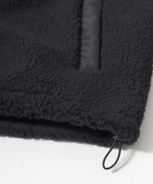 U.S. POLO ASSN.（ユーエスポロアッスン）の「U.S. POLO ASSN./ユーエスポロアッスン Boa Jacket/オーバーサイズ ボアフリースジャケット/レディース メンズ（ブルゾン・メンズ・アイボリー/ブラック・M/L/LL）」の20枚目の写真