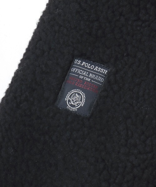 U.S. POLO ASSN.（ユーエスポロアッスン）の「U.S. POLO ASSN./ユーエスポロアッスン Boa Jacket/オーバーサイズ ボアフリースジャケット/レディース メンズ（ブルゾン・メンズ・アイボリー/ブラック・M/L/LL）」の18枚目の写真