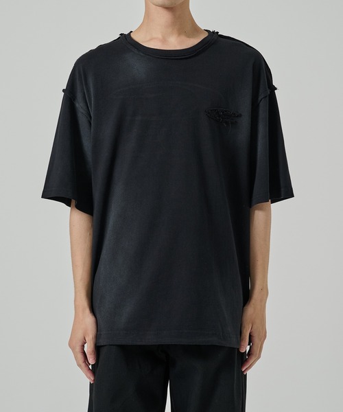 CPG（シーピージー）の「【CPG】CPG LOGO FADE TEE（Tシャツ/カットソー・メンズ・グレー/ブラック・MEDIUM/LARGE）」の5枚目の写真