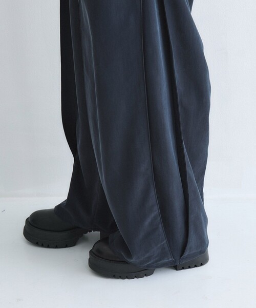 セール】【残りわずか！】レーヨンフィブリルワイドパンツ