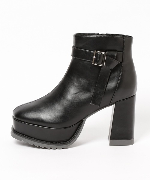 HARE（ハレ）の「カラーシャークソールチャンキーブーツ(HARE)（ブーツ・レディース・ブラック・MEDIUM/LARGE）」の8枚目の写真