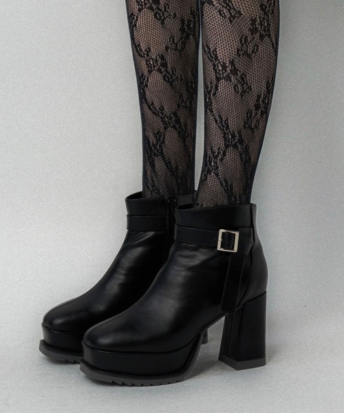 HARE（ハレ）の「カラーシャークソールチャンキーブーツ(HARE)（ブーツ・レディース・ブラック・MEDIUM/LARGE）」の22枚目の写真