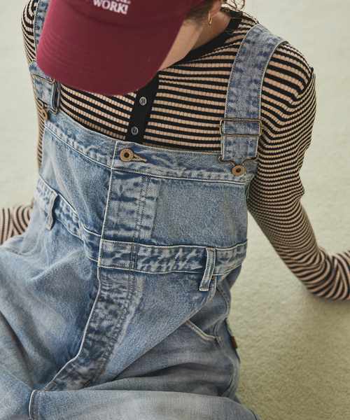 Spick & Span(スピックアンドスパン)の「5 1/2 HIGHRISE OVERALLS(サロペット/オーバーオール・レディース・ブルー系その他/サックスブルー・28/27)」の7枚目の写真