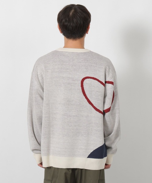 LAKOLE（ラコレ）の「ハートラインニットプルオーバー / 592878（ニット/セーター・メンズ・ボルドー/グリーン/ホワイト・LARGE/MEDIUM）」の16枚目の写真