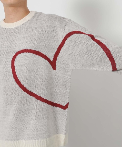 LAKOLE（ラコレ）の「ハートラインニットプルオーバー / 592878（ニット/セーター・メンズ・ボルドー/グリーン/ホワイト・LARGE/MEDIUM）」の21枚目の写真