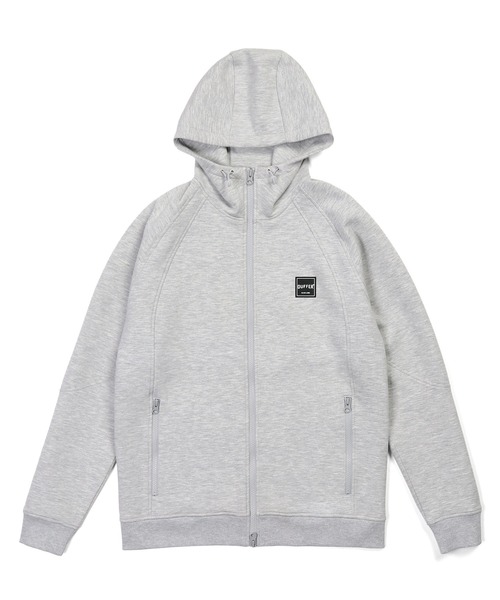 The DUFFER of ST.GEORGE（ザダファーオブセントジョージ）の「〔BLACK LABEL〕"SORONA" FULL ZIP PARKA：セットアップ ダンボールニット ジップパーカー（パーカー・メンズ・ブラック/グレー/ライトグレー・X-LARGE/LARGE/MEDIUM/SMALL）」の14枚目の写真