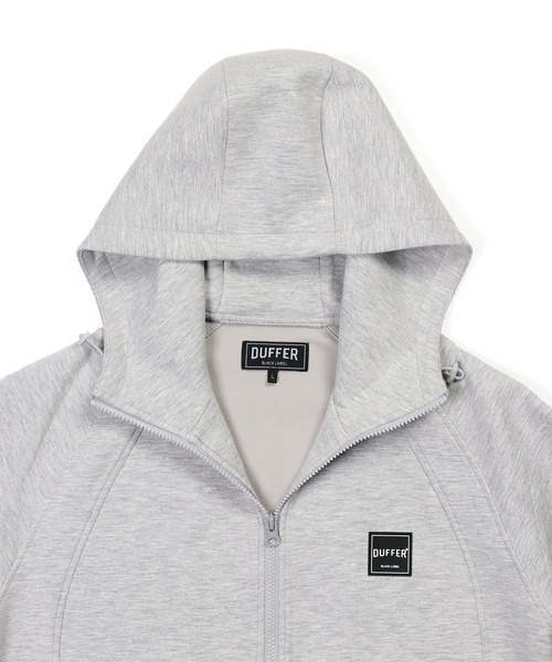 The DUFFER of ST.GEORGE（ザダファーオブセントジョージ）の「〔BLACK LABEL〕"SORONA" FULL ZIP PARKA：セットアップ ダンボールニット ジップパーカー（パーカー・メンズ・ブラック/グレー/ライトグレー・X-LARGE/LARGE/MEDIUM/SMALL）」の17枚目の写真