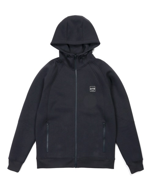 The DUFFER of ST.GEORGE（ザダファーオブセントジョージ）の「〔BLACK LABEL〕"SORONA" FULL ZIP PARKA：セットアップ ダンボールニット ジップパーカー（パーカー・メンズ・ブラック/グレー/ライトグレー・X-LARGE/LARGE/MEDIUM/SMALL）」の15枚目の写真
