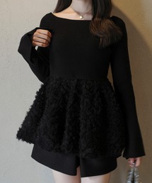 ꒰ 完売新品 ꒱ Treat Ürself チュールトップス ブラック ♡ 楽天市場