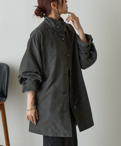 COLONY 2139（コロニートゥーワンスリーナイン）の「ピーチミドルトレンチコート（トレンチコート・レディース・ブラウン/チャコールグレー・FREE）」の4枚目の写真