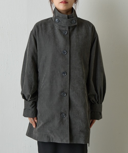 COLONY 2139（コロニートゥーワンスリーナイン）の「ピーチミドルトレンチコート（トレンチコート・レディース・ブラウン/チャコールグレー・FREE）」の12枚目の写真