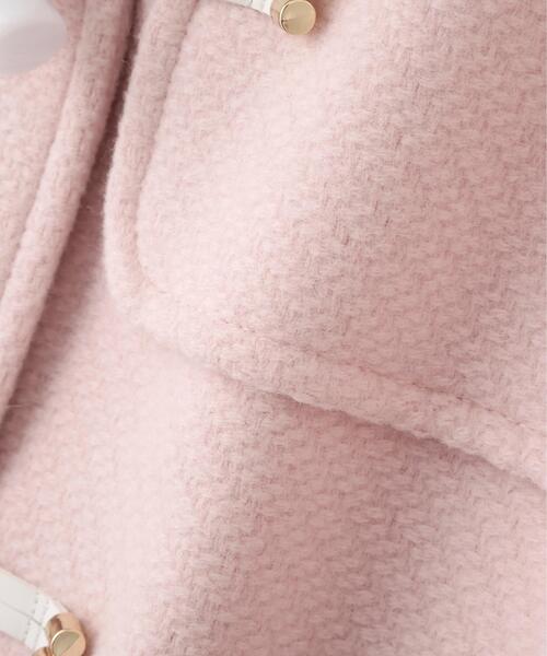 JILL by JILL STUART（ジルバイジルスチュアート）の「◇フェイクファー付ショートダッフルコート（ダッフルコート・レディース・ピンク/グレー/ホワイト・MEDIUM/SMALL）」の13枚目の写真