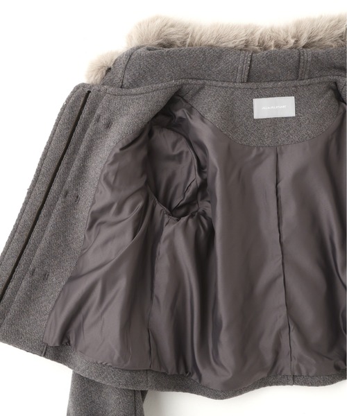 ◇フェイクファー付ショートダッフルコート（ダッフルコート）｜JILL