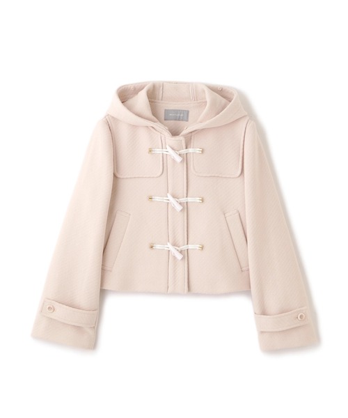 ◇フェイクファー付ショートダッフルコート（ダッフルコート
