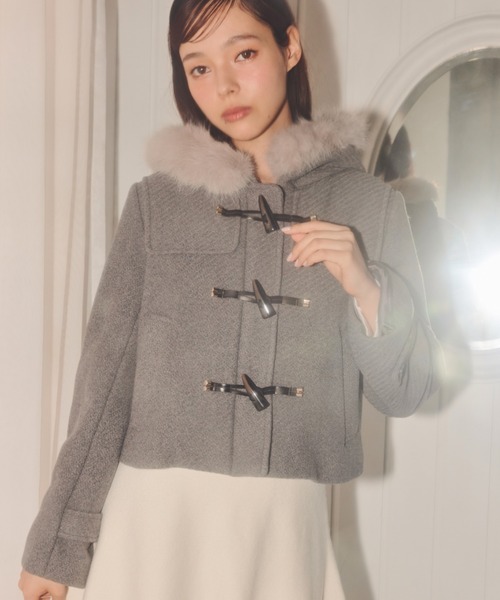 定価85,000円 ジルスチュアート ファー付き ウール Pコート JILL by JILLSTUART（毛皮/ファーコート）のフリマアイテム一覧