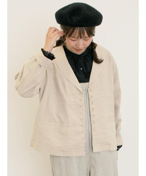 Samansa Mos2（サマンサ モスモス）の「【Cross×Linen】ショールカラー