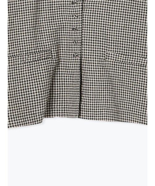 Cross×Linen】ショールカラージャケット（ノーカラージャケット