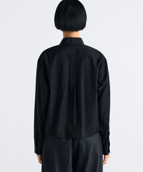 EDITION（エディション）の「THOMAS MASON クロップドシャツ（シャツ/ブラウス・レディース・ホワイト/ライトブルー/ブラック・36/34）」の7枚目の写真