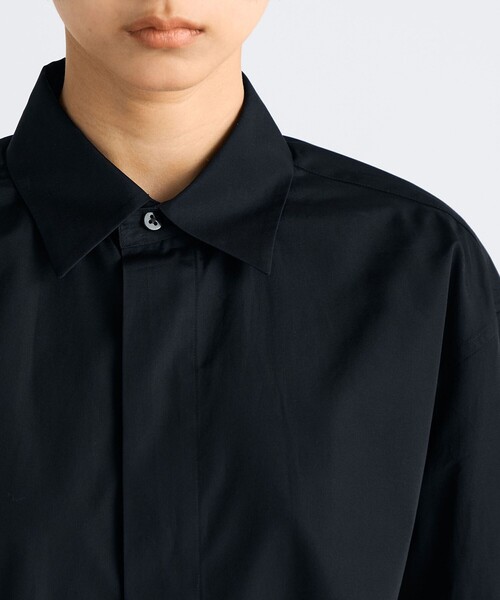 EDITION（エディション）の「THOMAS MASON クロップドシャツ（シャツ/ブラウス・レディース・ホワイト/ライトブルー/ブラック・36/34）」の8枚目の写真