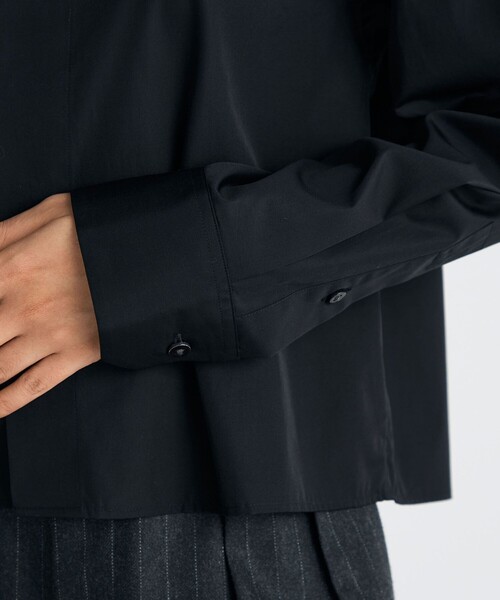 EDITION（エディション）の「THOMAS MASON クロップドシャツ（シャツ/ブラウス・レディース・ホワイト/ライトブルー/ブラック・36/34）」の9枚目の写真