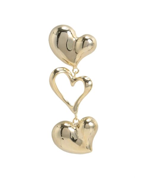 EMODA（エモダ）の「トリプルハートピアス（ピアス（両耳用）・レディース・シルバー/ゴールド・FREE）」の7枚目の写真