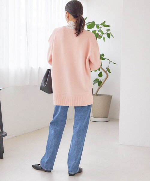 SHIPS(シップス)の「〈手洗い可能〉ウール カシミヤ Vネック プルオーバー(ニット/セーター・レディース・ネイビー/ピンク/レッド/オフホワイト・ONE SIZE)」の20枚目の写真