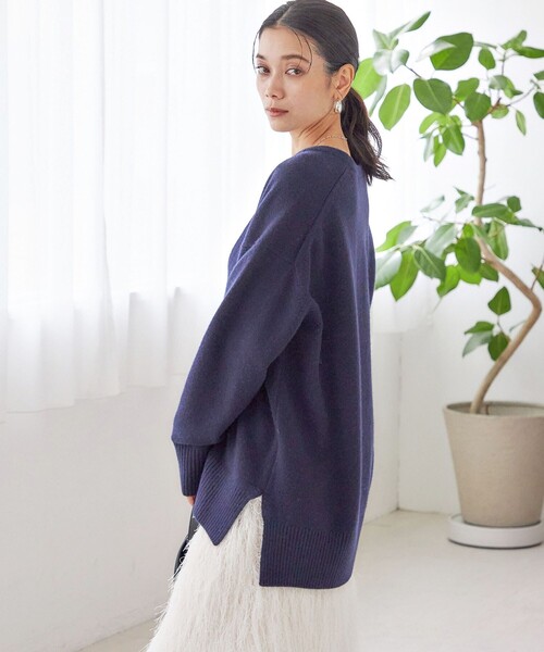 手洗い可能〉ウール カシミヤ Vネック プルオーバー（ニット/セーター