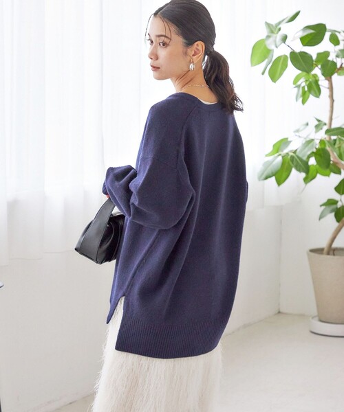 手洗い可能〉ウール カシミヤ Vネック プルオーバー（ニット/セーター