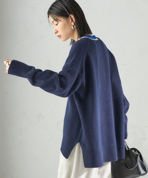 【専用】nagonstans ウールカシミヤVネックワイドプルオーバー BPF01_48_48024402001_1500?$