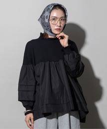 lodie（ロディ）の「フリルネック ドッキングニット（ニット/セーター）」
