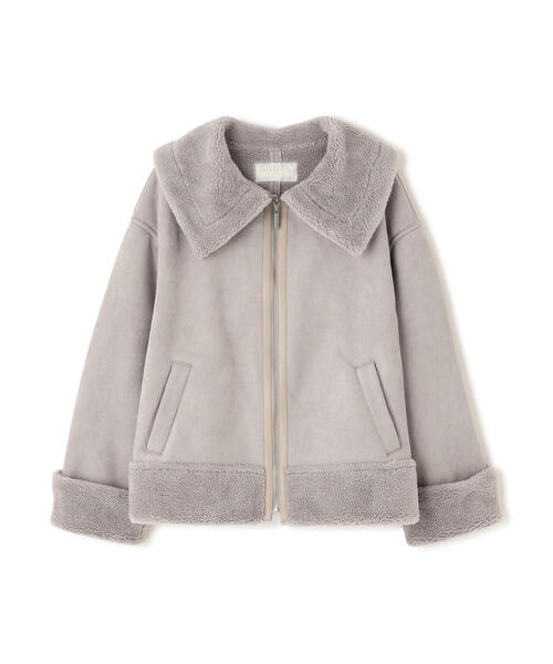 PROPORTION BODY DRESSING（プロポーションボディドレッシング）の「フェイクムートン / 1215255006（ムートンコート・レディース・グレー/ベージュ・MEDIUM/SMALL）」の3枚目の写真