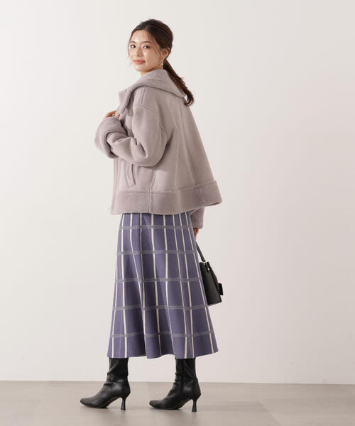 PROPORTION BODY DRESSING（プロポーションボディドレッシング）の「フェイクムートン / 1215255006（ムートンコート・レディース・グレー/ベージュ・MEDIUM/SMALL）」の14枚目の写真