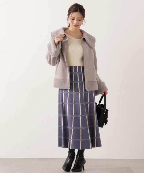PROPORTION BODY DRESSING（プロポーションボディドレッシング）の「フェイクムートン / 1215255006（ムートンコート・レディース・グレー/ベージュ・MEDIUM/SMALL）」の15枚目の写真