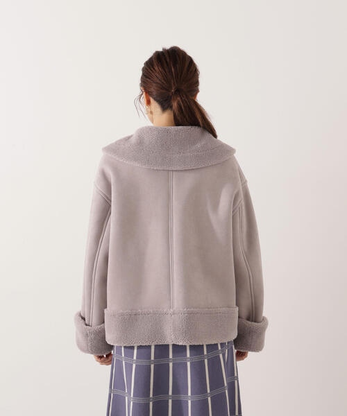 PROPORTION BODY DRESSING（プロポーションボディドレッシング）の「フェイクムートン / 1215255006（ムートンコート・レディース・グレー/ベージュ・MEDIUM/SMALL）」の22枚目の写真