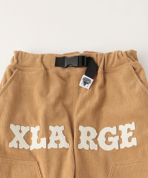 XLARGE KIDS(エクストララージキッズ)の「ロゴカットコールカーゴパンツ(カーゴパンツ・キッズ・ブラック/ベージュ・90cm/110cm/140cm/130cm/100cm/120cm)」の4枚目の写真