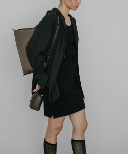 duei（デュイ）の「ニットミニスカート（スカート・レディース・グレー/ブラック・FREE）」の14枚目の写真