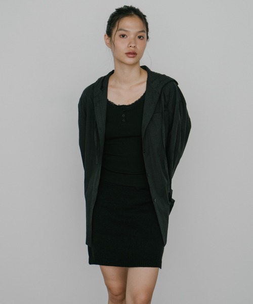 duei（デュイ）の「ニットミニスカート（スカート・レディース・グレー/ブラック・FREE）」の13枚目の写真