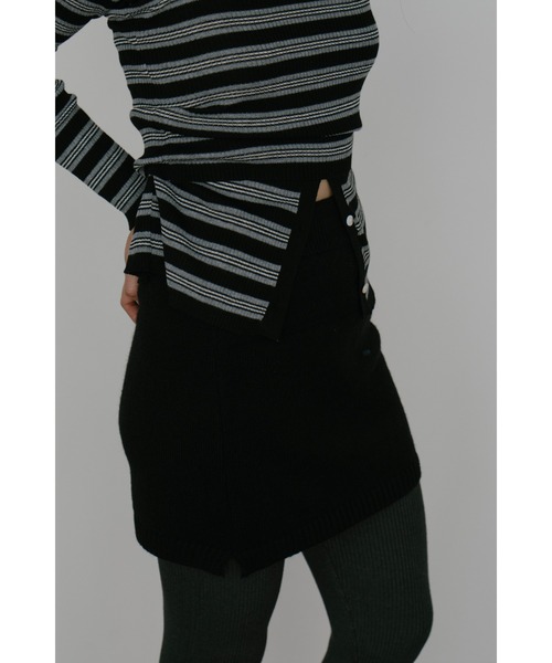 duei（デュイ）の「ニットミニスカート（スカート・レディース・グレー/ブラック・FREE）」の21枚目の写真